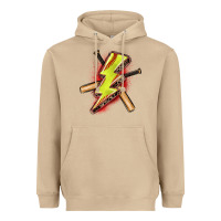 Mushroom softball lightning bolt Heavyweight Hoodie - Zillion Design Studio