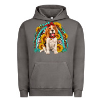 Pigment Tornado beagle turquoise and sunflowers rainbow Urban Hoodie - Artiststas