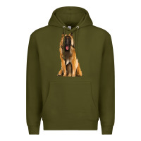 Army Green belgian shepherd tervuren Premium Hoodie - Artiststas
