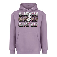 Lavender game day game day volleyball lightning bolt Heavyweight Hoodie - Zillion Design Studio