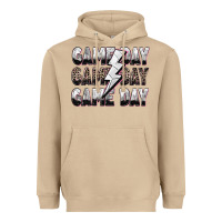Mushroom game day game day volleyball lightning bolt Heavyweight Hoodie - Zillion Design Studio