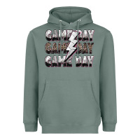 Sage game day game day volleyball lightning bolt Heavyweight Hoodie - Zillion Design Studio