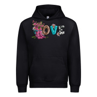 Black valentines day love and boots Urban Hoodie - AdoDesignShop