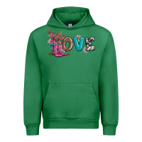 Emerald valentines day love and boots Urban Hoodie - AdoDesignShop