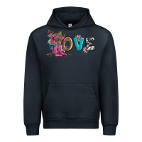 Navy valentines day love and boots Urban Hoodie - AdoDesignShop