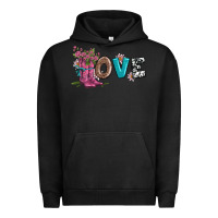 Pigment Black valentines day love and boots Urban Hoodie - AdoDesignShop