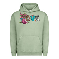 Pigment Oil Green valentines day love and boots Urban Hoodie - AdoDesignShop