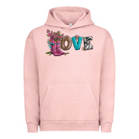 Pigment Salmon valentines day love and boots Urban Hoodie - AdoDesignShop