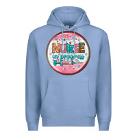 Colony Blue nurse round earrings 2 Premium Hoodie - BundleAndBundleShop