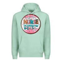 Seafoam nurse round earrings 2 Premium Hoodie - BundleAndBundleShop