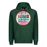 Sports Green nurse round earrings 2 Premium Hoodie - BundleAndBundleShop