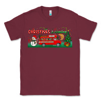 Burgundy christmas is coming Classic Tee - BundleAndBundleShop