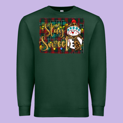 Christmas Stay Sweet Premium Sweatshirt Designed By Ranaportraitstore