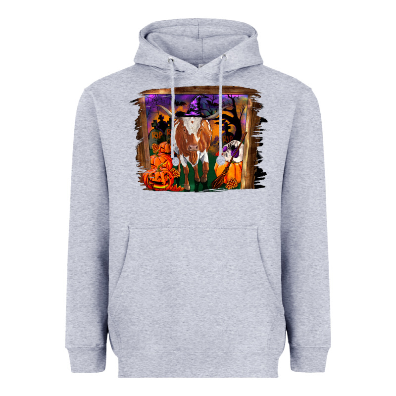 Longhorn Cow Halloween Heavyweight Hoodie by RanaPortraitStore | Teevron