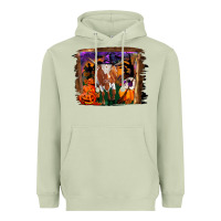 Matcha longhorn cow halloween Heavyweight Hoodie - RanaPortraitStore