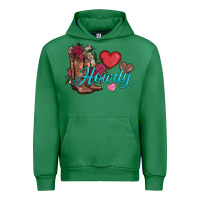 Emerald valentines day howdy and boots Urban Hoodie - AdoDesignShop