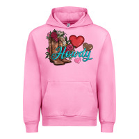 Fuchsia Pink valentines day howdy and boots Urban Hoodie - AdoDesignShop