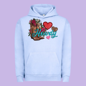 Valentines Day Howdy And Boots Urban Hoodie Designed By Adodesignshop