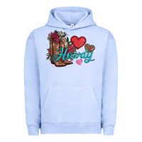 Pigment Grape Ice valentines day howdy and boots Urban Hoodie - AdoDesignShop