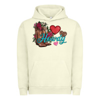Pigment Pistachio valentines day howdy and boots Urban Hoodie - AdoDesignShop
