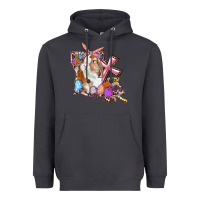 Smoke Louisiana Map Easter Bunny And Cross Heavyweight Hoodie - RanaPortraitStore