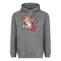 Storm Louisiana Map Easter Bunny And Cross Heavyweight Hoodie - RanaPortraitStore