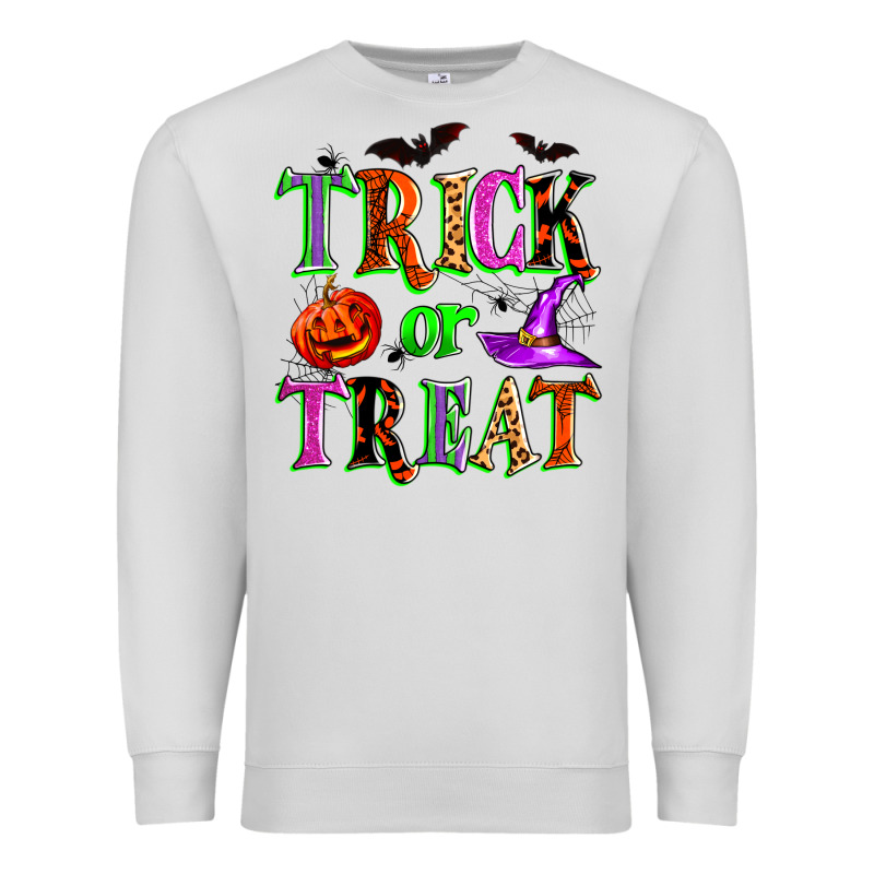 Trick Or Treat Premium Sweatshirt by Zillion Design Studio | Teevron