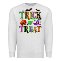 Oatmeal Heather trick or treat Premium Sweatshirt - Zillion Design Studio