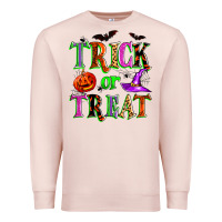 Pale Pink trick or treat Premium Sweatshirt - Zillion Design Studio