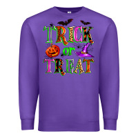 Purple trick or treat Premium Sweatshirt - Zillion Design Studio