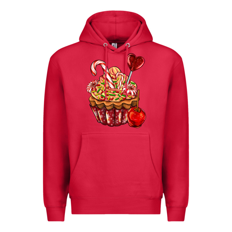 Christmas Candy Cupcake Premium Hoodie by AdoDesignShop | Teevron
