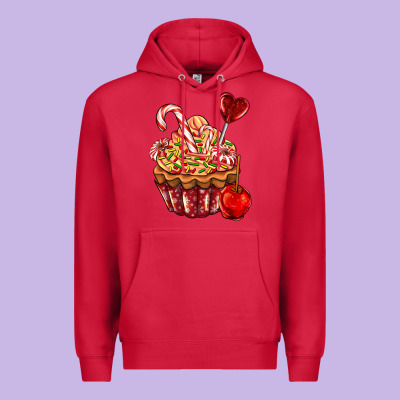 Christmas Candy Cupcake Premium Hoodie Designed By Adodesignshop