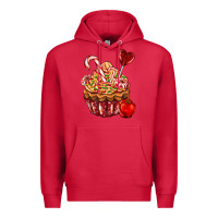 Cardinal Christmas candy cupcake Premium Hoodie - AdoDesignShop