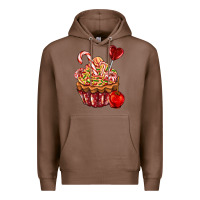 Chestnut Christmas candy cupcake Premium Hoodie - AdoDesignShop