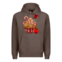 Coffee Christmas candy cupcake Premium Hoodie - AdoDesignShop