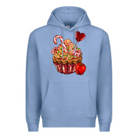 Colony Blue Christmas candy cupcake Premium Hoodie - AdoDesignShop