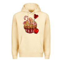Pina Colada Christmas candy cupcake Premium Hoodie - AdoDesignShop