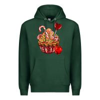 Sports Green Christmas candy cupcake Premium Hoodie - AdoDesignShop
