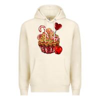 Tofu Christmas candy cupcake Premium Hoodie - AdoDesignShop
