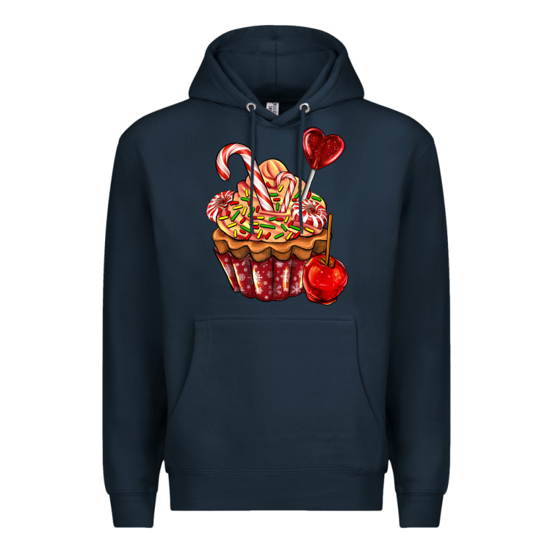 Christmas Candy Cupcake Premium Hoodie by AdoDesignShop | Teevron
