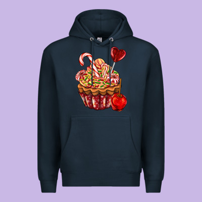Christmas Candy Cupcake Premium Hoodie Designed By Adodesignshop