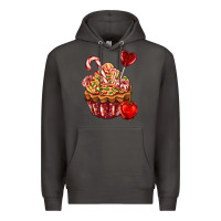 Smoke Christmas candy cupcake Premium Hoodie - AdoDesignShop