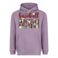Lavender baseball mini with leopard Heavyweight Hoodie - texasbilliewilder