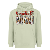 Matcha baseball mini with leopard Heavyweight Hoodie - texasbilliewilder