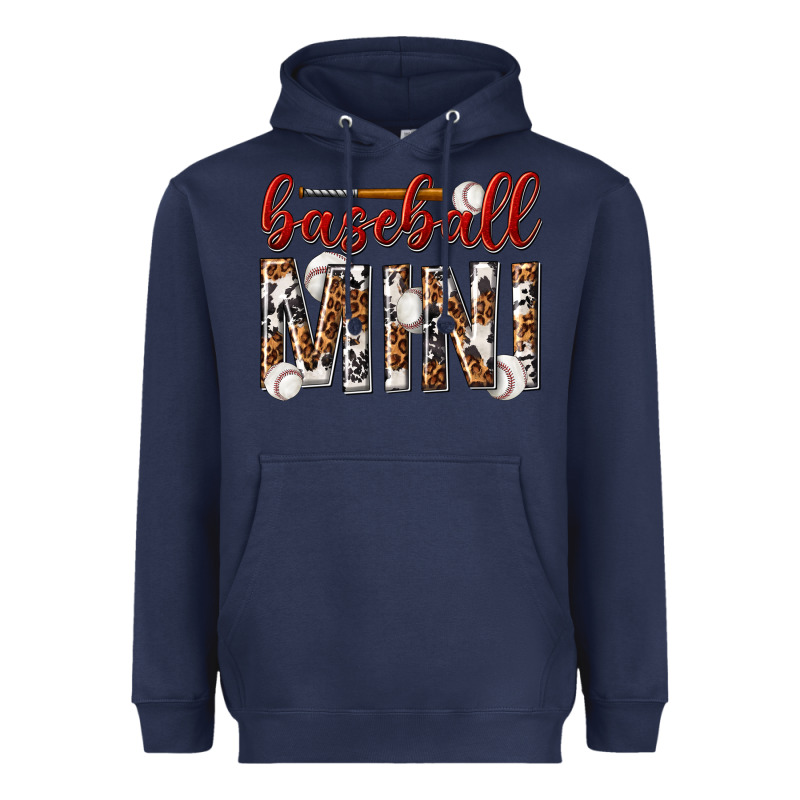 Baseball Mini With Leopard Heavyweight Hoodie by texasbilliewilder | Teevron