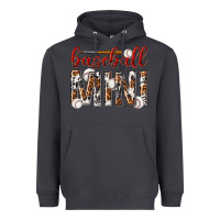 Smoke baseball mini with leopard Heavyweight Hoodie - texasbilliewilder