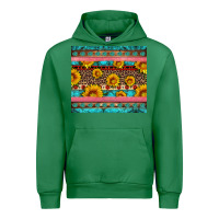 Emerald western sunflowers turquoise Urban Hoodie - Artiststas