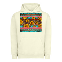 Pigment Pistachio western sunflowers turquoise Urban Hoodie - Artiststas