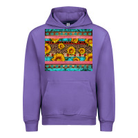 Tulip western sunflowers turquoise Urban Hoodie - Artiststas