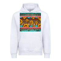 White western sunflowers turquoise Urban Hoodie - Artiststas